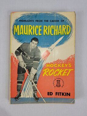 Highlights Career Maurice Richard Vintage Paperback Pocket Book Ed Fitkin